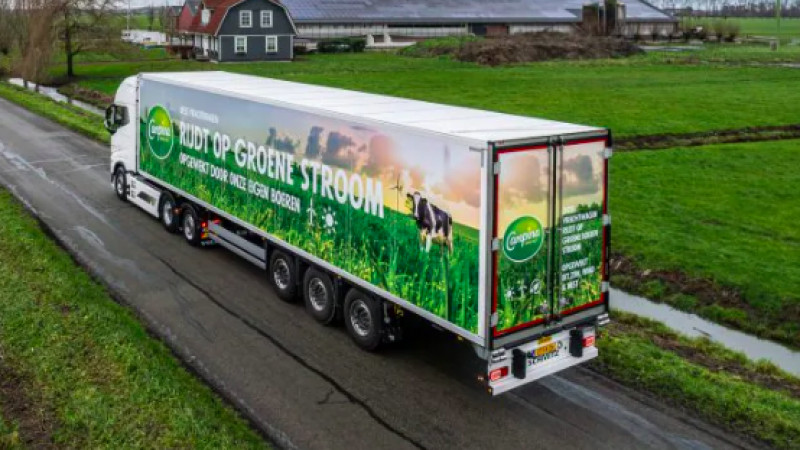 Friesland Campina Elektrische gekoelde vrachtwagen 