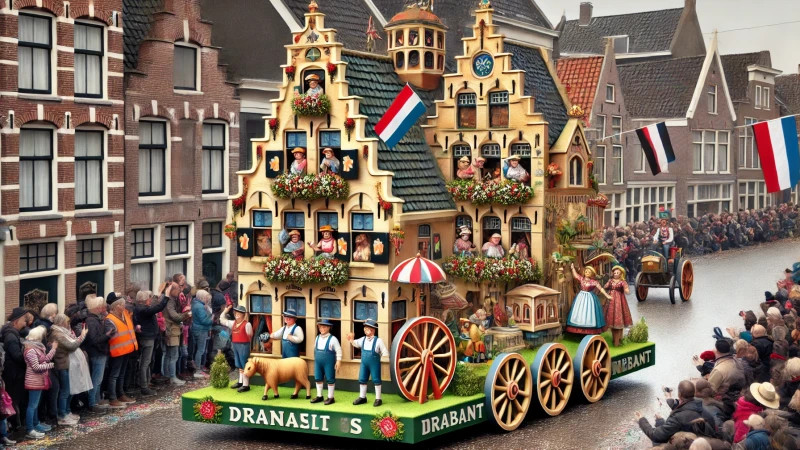 Carnaval optocht praalwagens